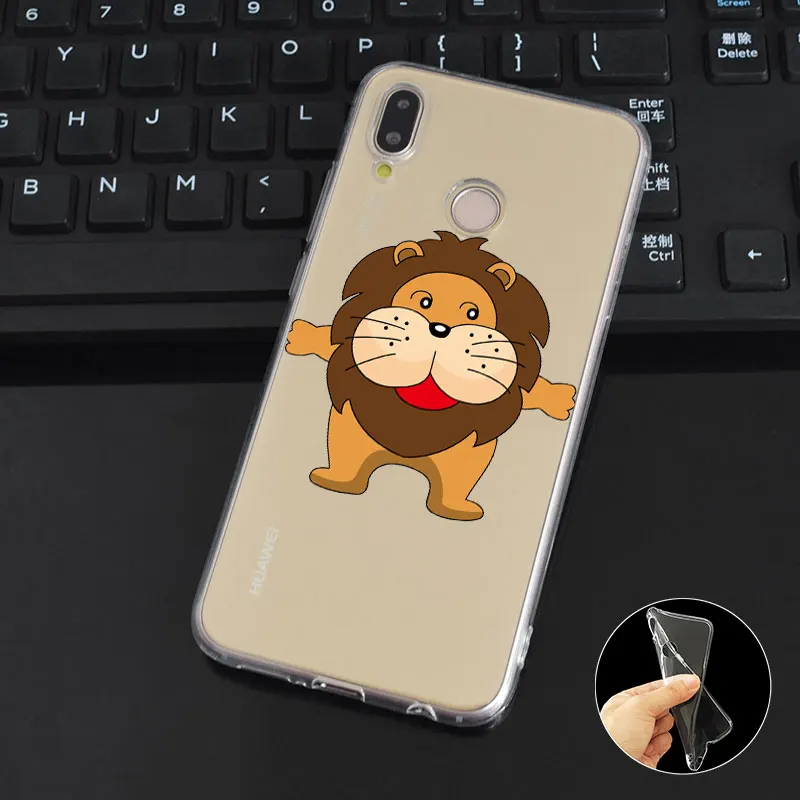 DREAMFOX L319 дизайн с изображением Льва Мягкий ТПУ силиконовый чехол для huawei Honor 6A 6C 7X9
