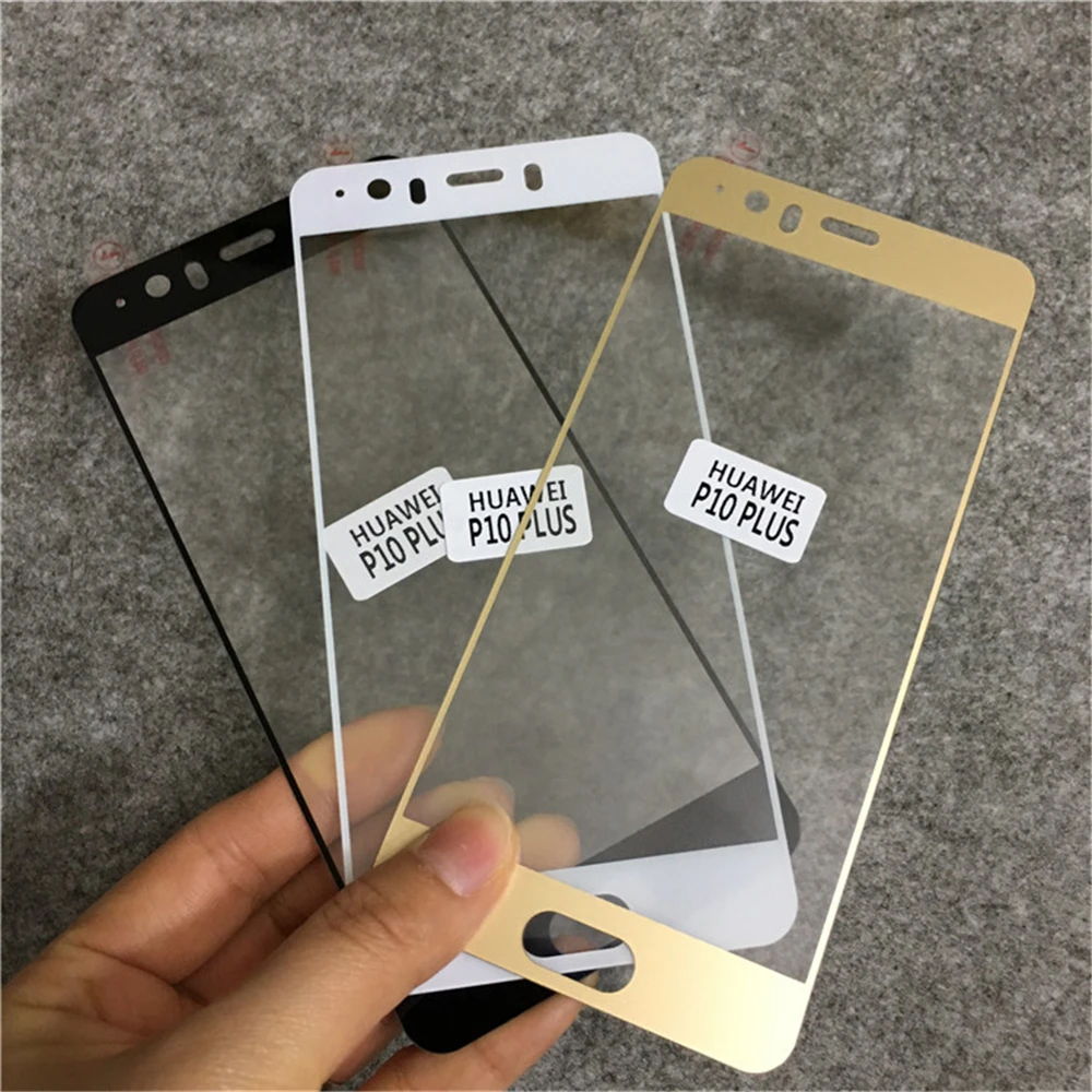 2 шт. полное покрытие закаленное Стекло для huawei P10 Lite плюс Экран Защитная пленка 5