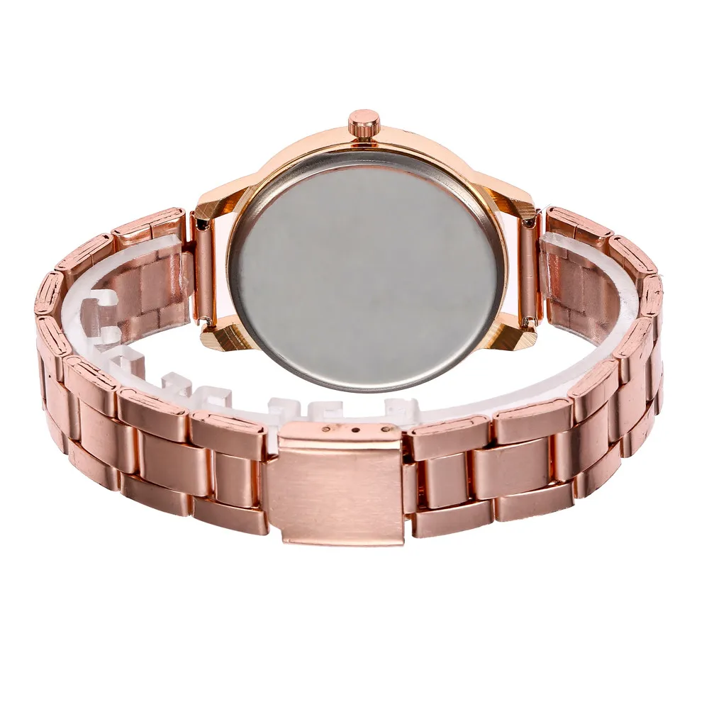 

Women Wrist Watch Fashion Stainless Love Steel Band Analog Quartz Round woman watches women watches rose gold watch female