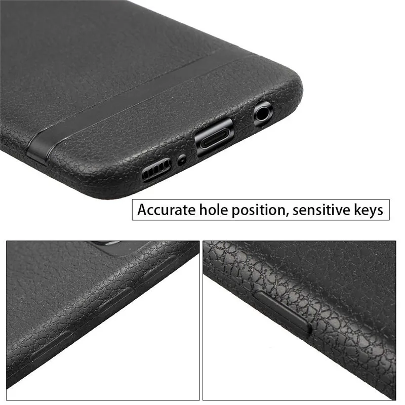 Силиконовый противоударный чехол Turata из зернистой кожи для samsung Galaxy S7/S7 Edge/S8/S8