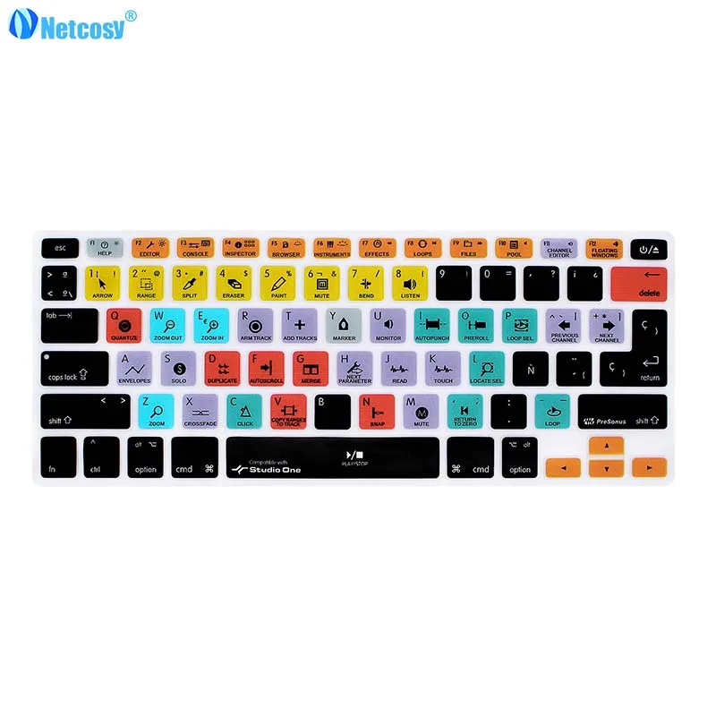 Резиновый чехол для клавиатуры Macbook Pro A1278 Air 13 Steinberg Cubase tractor VIM|Чехлы клавиатуры| |