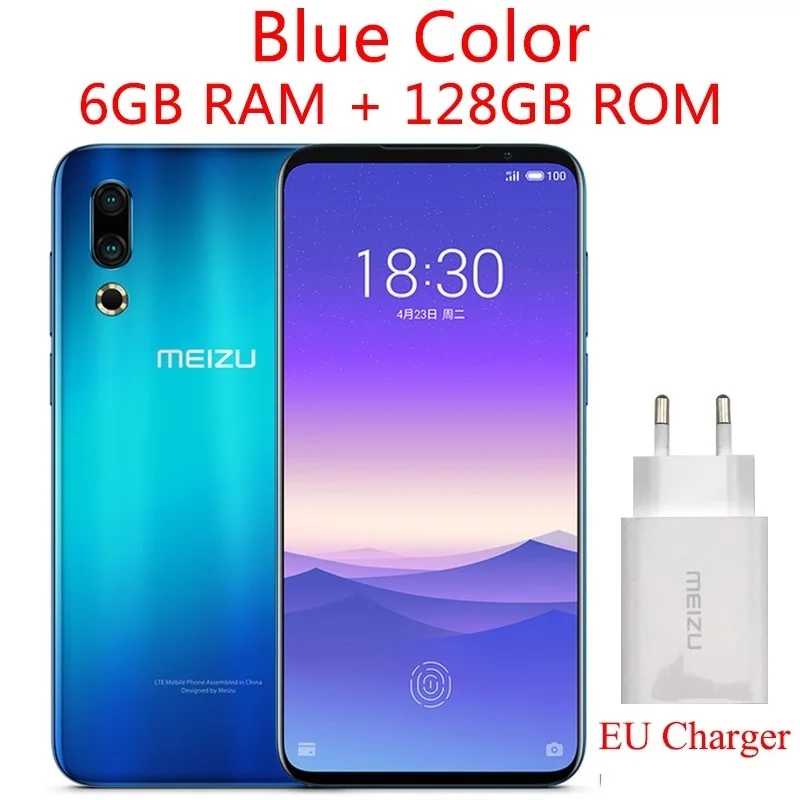 Blue 6G 128G Глобальная версия Meizu 16 s, 6 ГБ, 128 ГБ, Восьмиядерный процессор Snapdragon 855, 6," FHD", 2232x1080 p, 48 МП, 20 МП, двойная задняя камера, сотовый телефон, NFC - Цвет: Blue 6G 128G