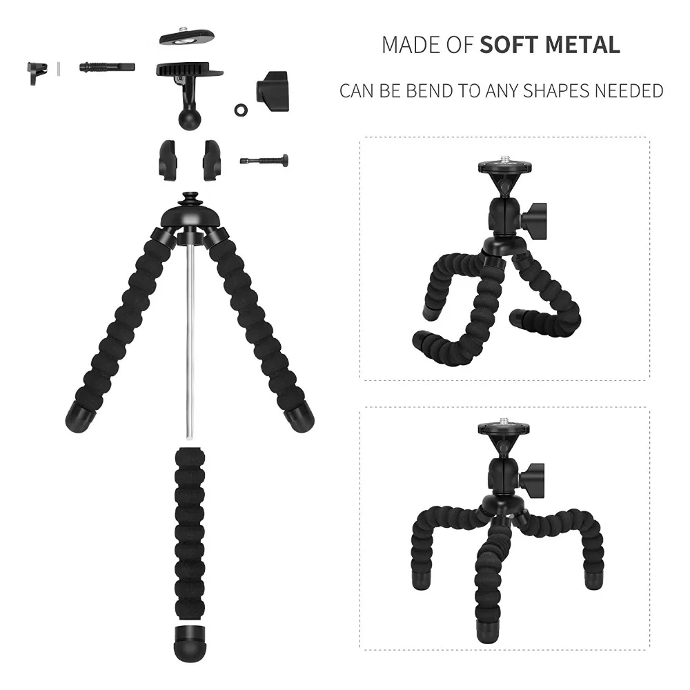 DUSZAKE гибкий Gorillapod мини-штатив для телефона Gorillapod камера Телефон Штатив мини для iPhone Xiaomi телефон камера аксессуары