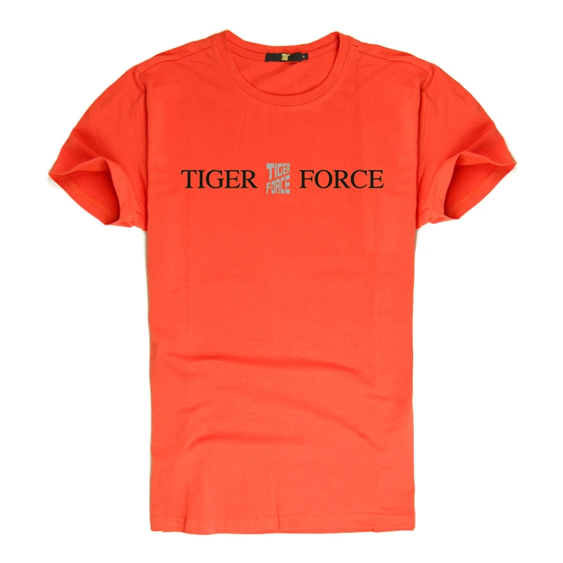 Тигр сила Для мужчин хлопок Футболка короткий рукав лето s футболка Брендовые