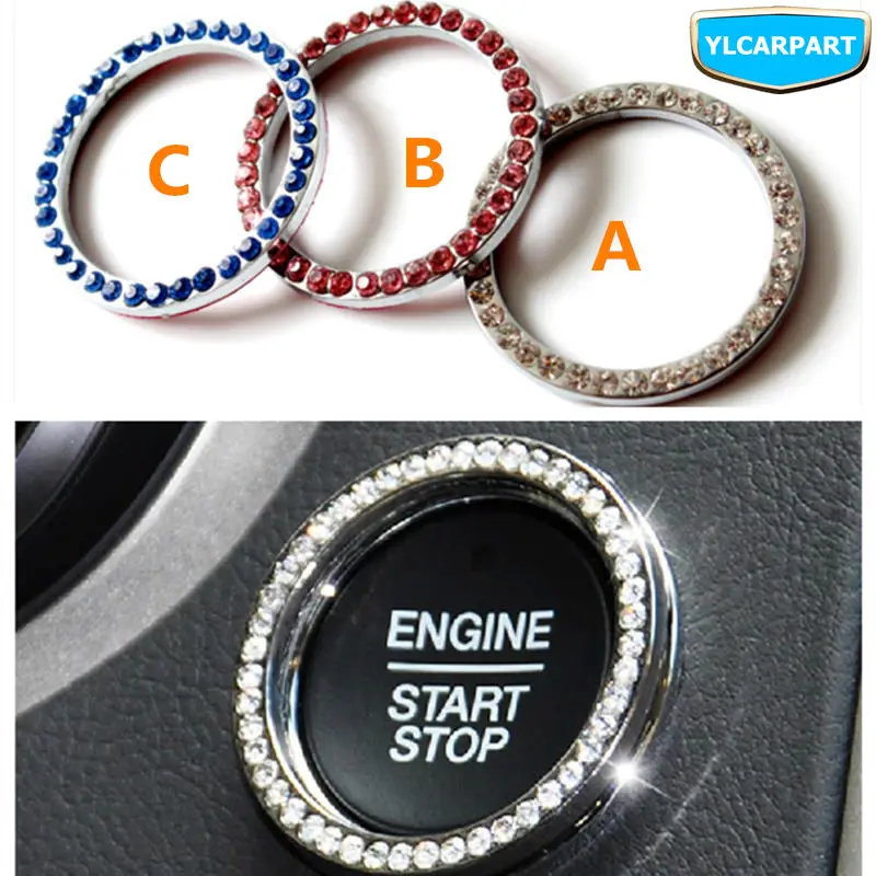 Автомобиль один ключ кнопка пуска аксессуары кольцо для Geely Emgrand 7 EC7 EC715 EC718 RV X7