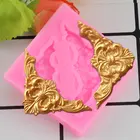 Mujiang 3D завитки в стиле барокко, угловая силиконовая формочка в виде цветов, лозы, инструменты для украшения тортов из мастики, кексы, шоколада для мастики и глины, формы
