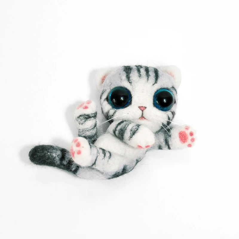 Tabby кошка войлочные кошки домашний интерьер украшения ручной работы DIY материал