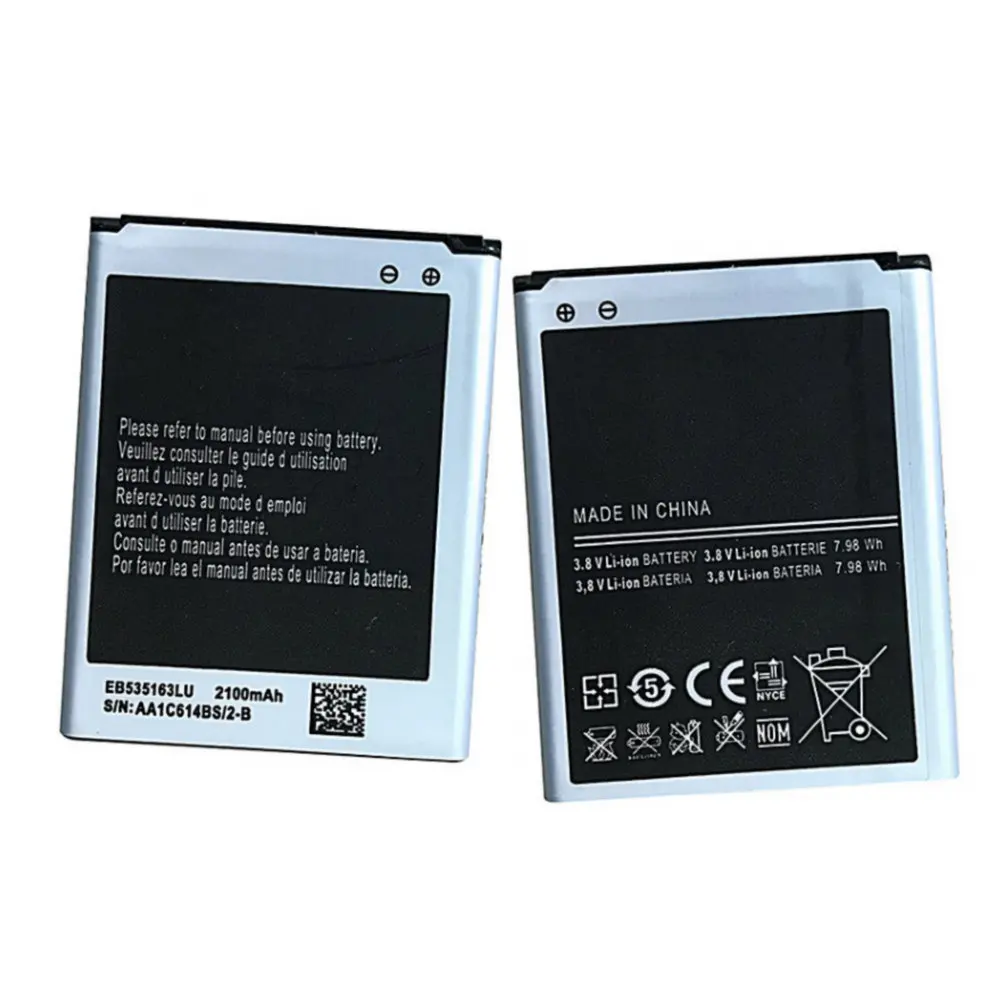 

High quality Replacement Battery 2100mAh EB535163LU for Samsung I9082 Galaxy Grand DUOS I9080 I879 I9118 Neo+ I9168 I9060