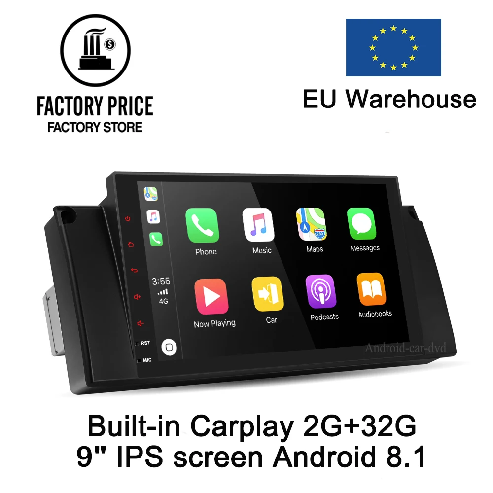 Четырехъядерный Android 7 1 2G Оперативная память 16G Встроенная 2.5D ips экран для BMW E39 E53