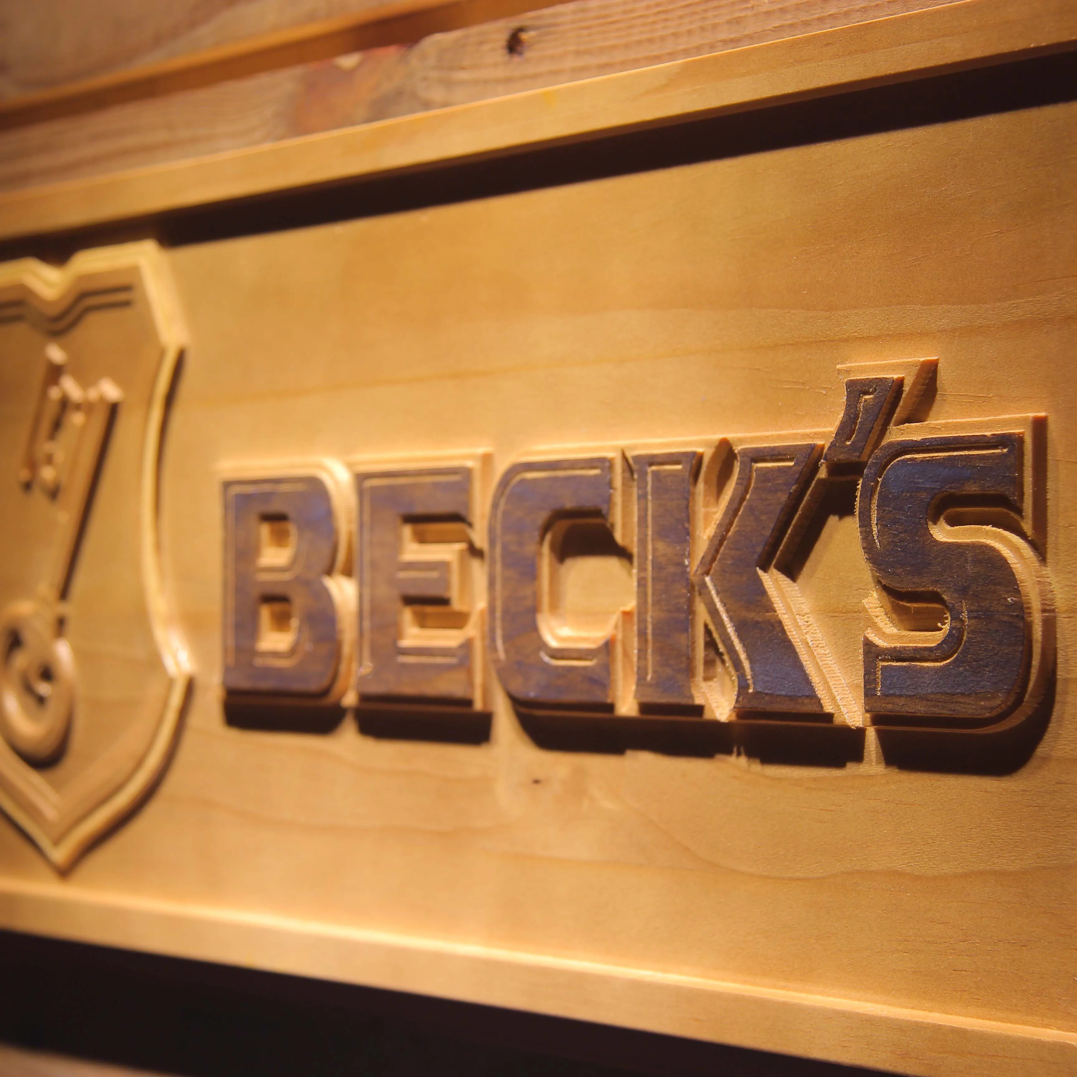 Деревянные 3D знаки BECK'S Beer |