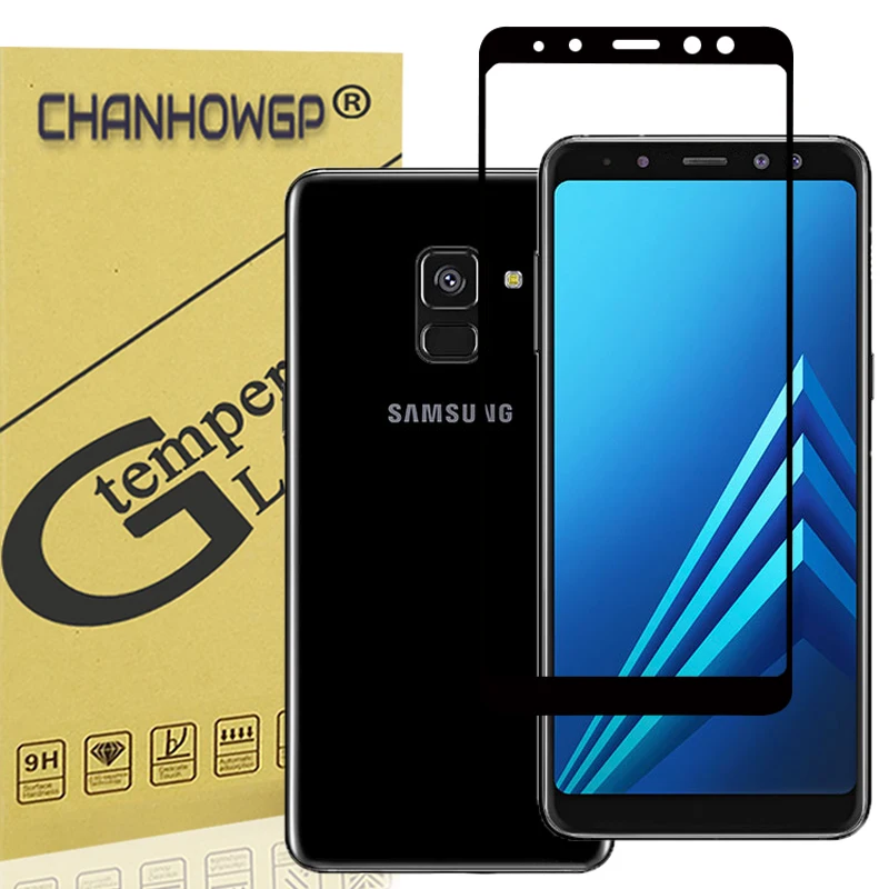 9H полное покрытие закаленное стекло для Samsung Galaxy A8 2018 защитный чехол экрана на A530