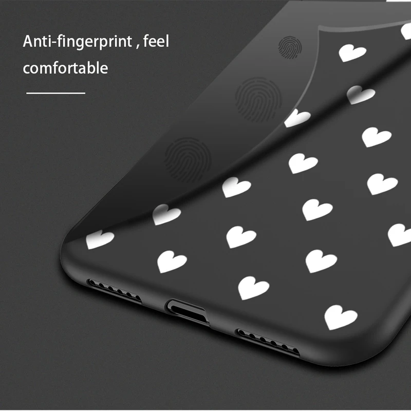 Lovebay Мягкий силиконовый чехол для телефона для пары Apple Iphone 11 Pro Max 8 7 6 6S Plus 5 5S SE XS Max XR X Love Heart TPU задняя крышка