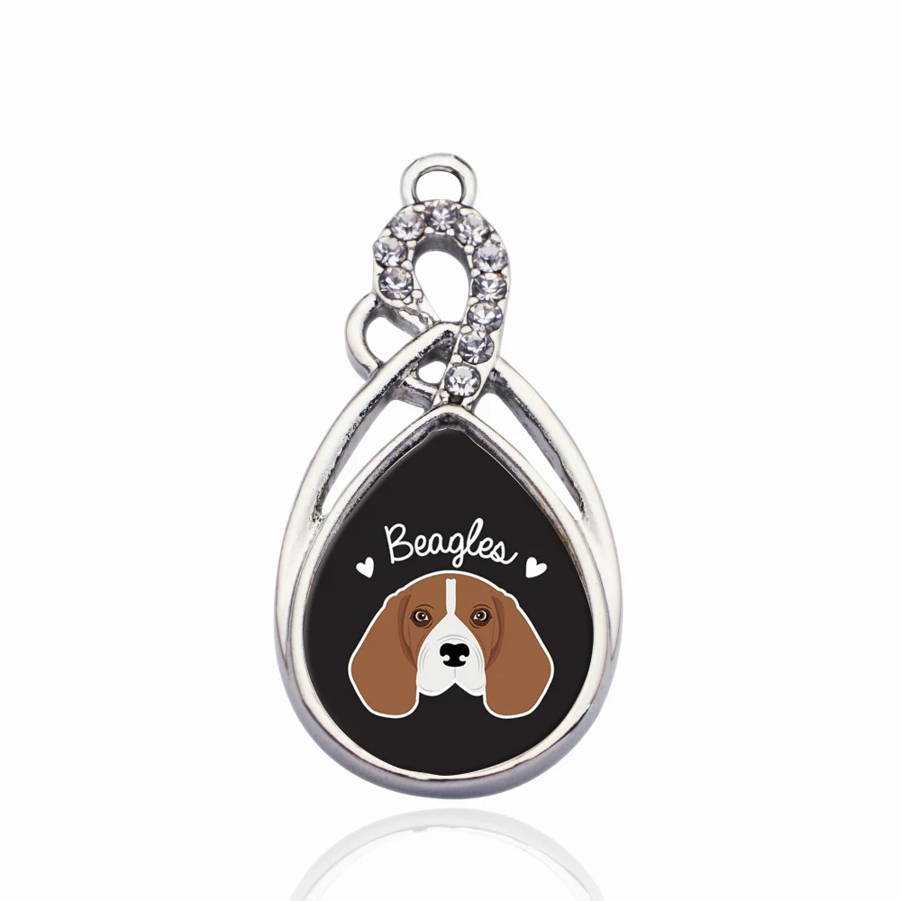 BEAGLE LOVER CIRCLE CHARM Charms для DIY ожерелья/браслета/чокер плавающий кулон|Шармы| |