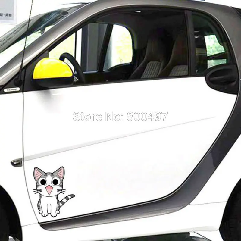 

10 x Lovely Cat Chi's Sweet Home With Smile Meow Car Stickers Car Covers Decals for Toyota Chevrolet Volkswagen Tesla BMW Lada