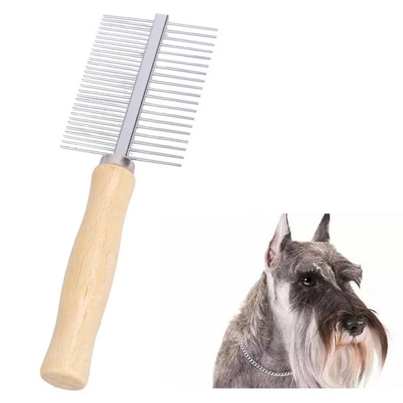 

Stainless Steel Dog Brush Multi-usage Dog Brushes Pet Grooming Steel Thick Hair Fur Shedding Remove Rake Comb