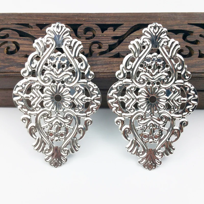 20 штук 36x59мм металлических подвесок-филегрань для украшения скрапбукинга, ювелирного ремесла и рукоделия.