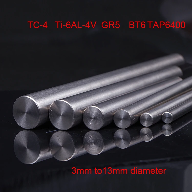 3 мм 4 5 6 7 8 9 10 12 13 TC4 QuikTitanium класс GR5 стержень из титанового сплава BT6 TAP6400|Валы| |