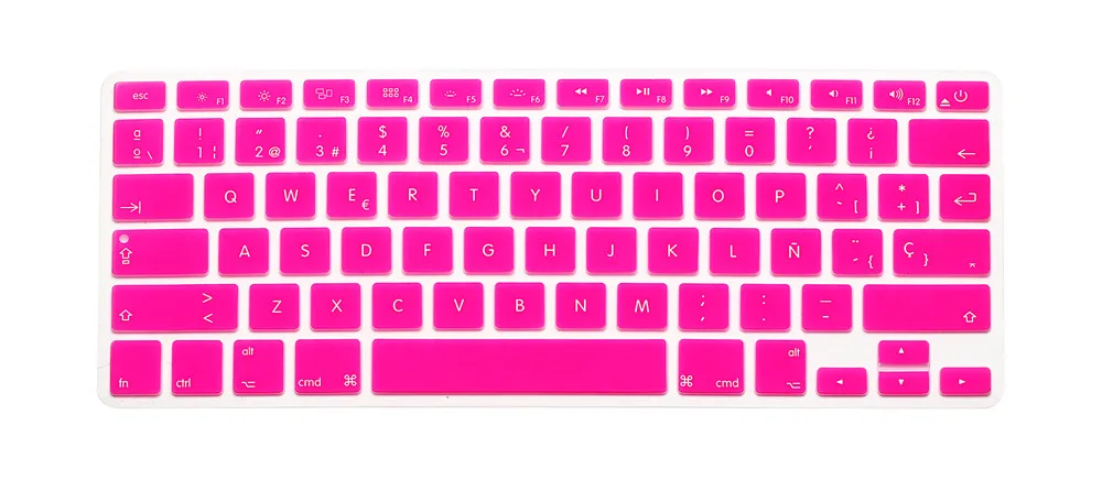 rose Испания испанская клавиатура крышка US версия для Macbook Air Pro Retina 13 15 17 A1466 A1502 A1369 A1278 A1398 A1286 A1425 Протектор - Цвет: rose