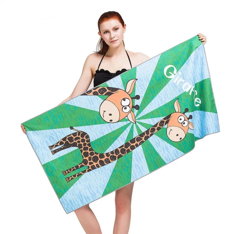 Printed Beach Towel Microfibra Children Adult Fun Quick Dry 120*60CM Camping Swimming Yoga Sports Outdoor | Спорт и развлечения