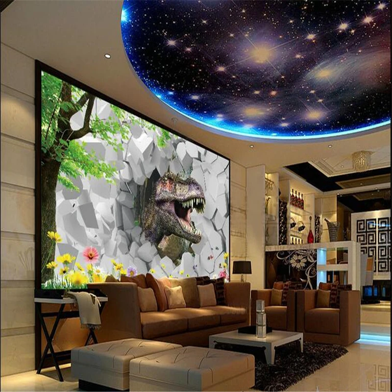 Beibehang пользовательские фото обои большая роспись Парк Юрского периода Мечта 3D