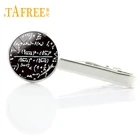 TAFREE математический греческий символ, зажим для галстука, брендовая одежда, математическая формула, Металлическая Булавка для галстука, круглый стеклянный мужской галстук, балки для галстука T726