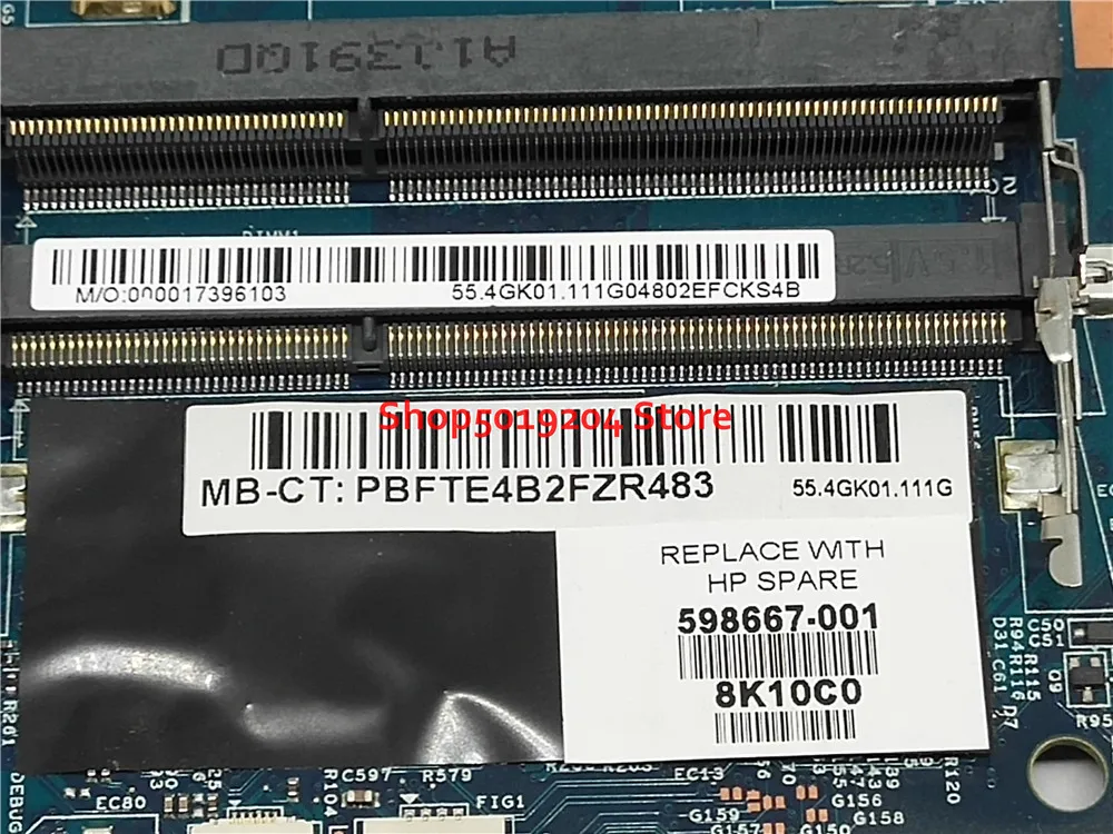 Материнская плата 598667 001 для ноутбука HP ProBook 4520s 4720s материнская HM57 55 4gk01.031g H9265 1 48