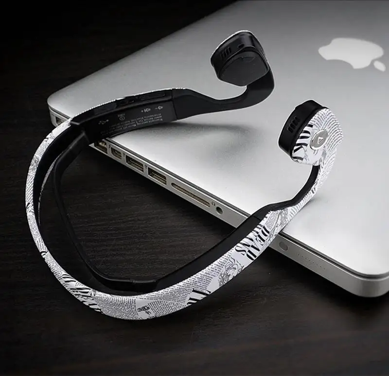 NEW S.Wear Wireless Bluetooth 4.0 Headset Stereo Neck-strap Headphones Bone Conduction Hands-free Sports Driving Smart Earphones |