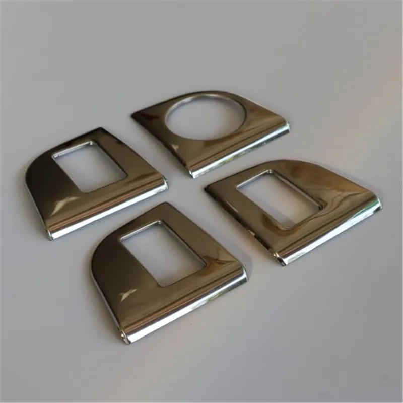 one set 4pcs 4 шт. наклейки из нержавеющей стали для MQB Octavia A7 оконные стекла лифт переключатель панели декоративные - Название цвета: one set 4pcs