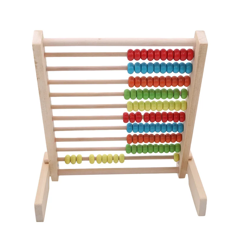 Новые творческие детские деревянные игрушечные счеты маленький калькулятор