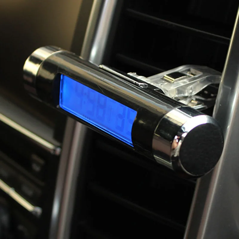 1 комплект автомобильные электронные часы с термометром и выходом воздуха для Fiat