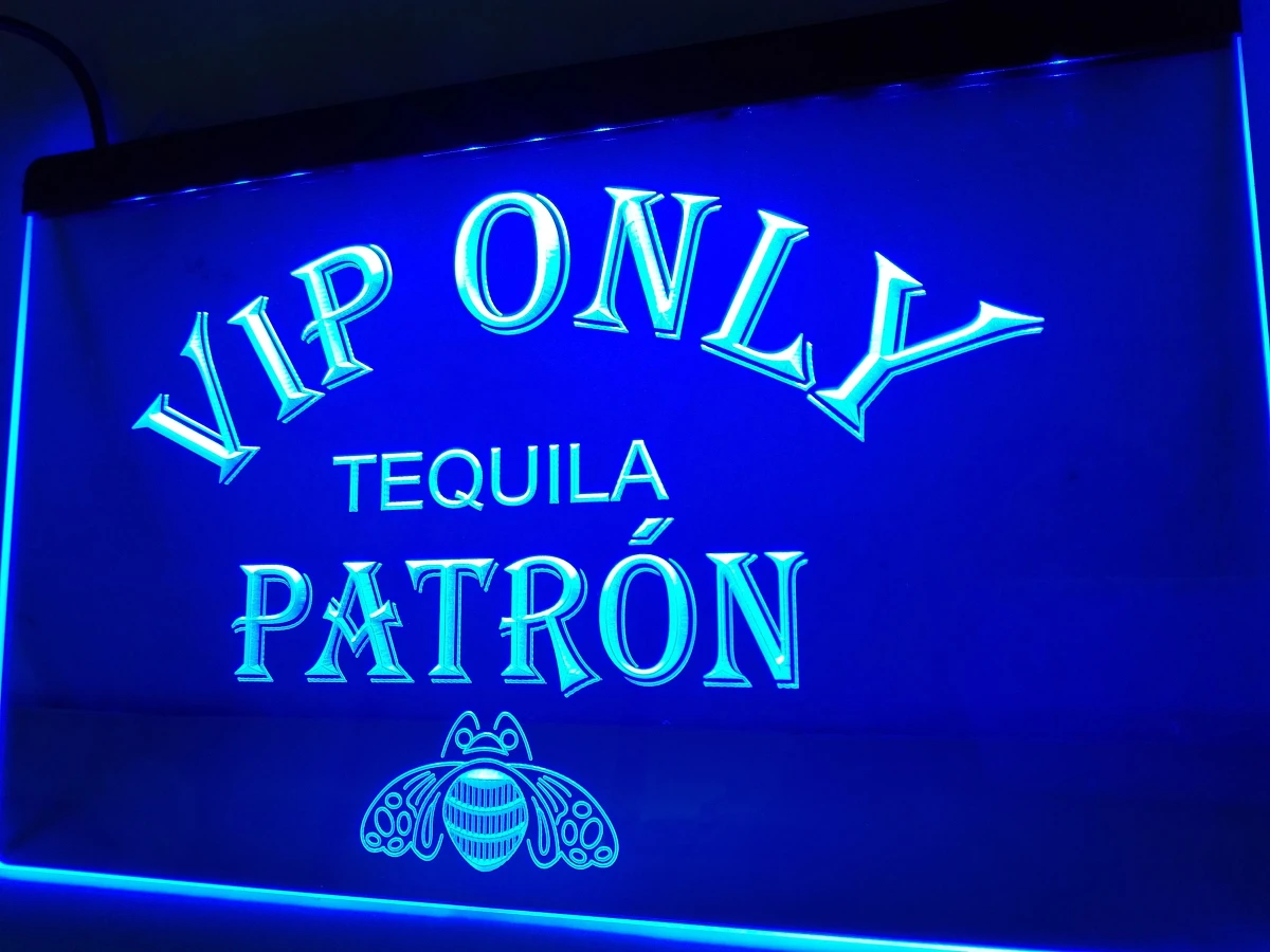 

LA474- VIP Only Patron Tequila LED Neon Light Sign home decor crafts