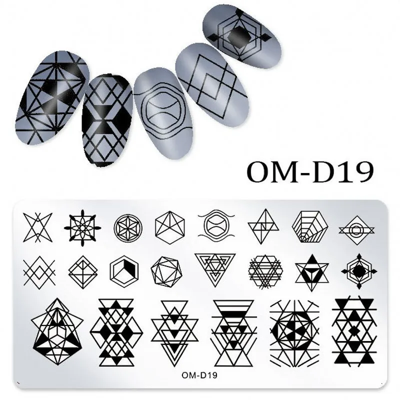 1 шт. пластины для стемпинга ногтей милый котенок Алмазный Узор прямоугольный