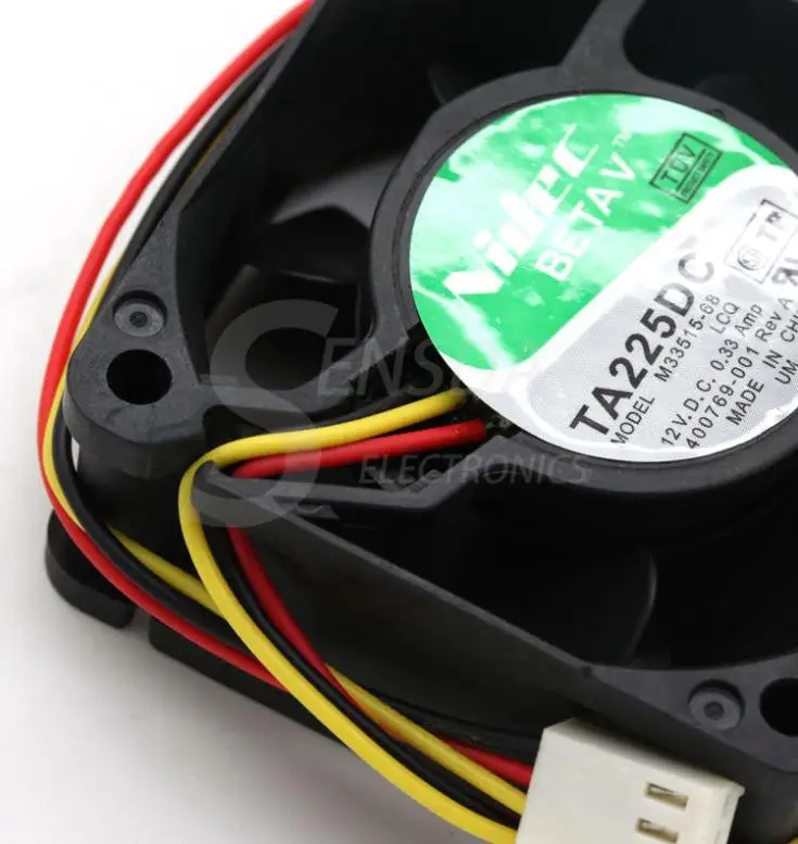 Для Nidec TA225DC 60 мм 6 см M33515 68 DC 12V 0.33Amp 3 контактный проводной Инверторные вентиляторы