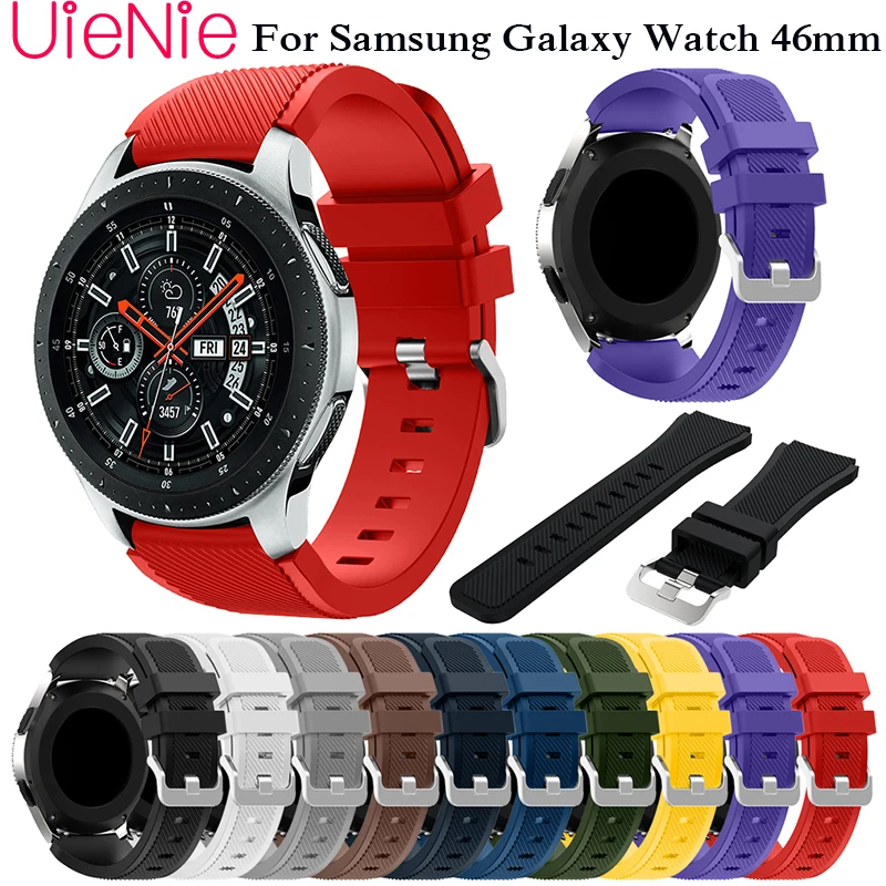 Ремешок силиконовый для смарт-часов Samsung Gear S3 сменный Браслет Galaxy 46 мм Frontier/Classic