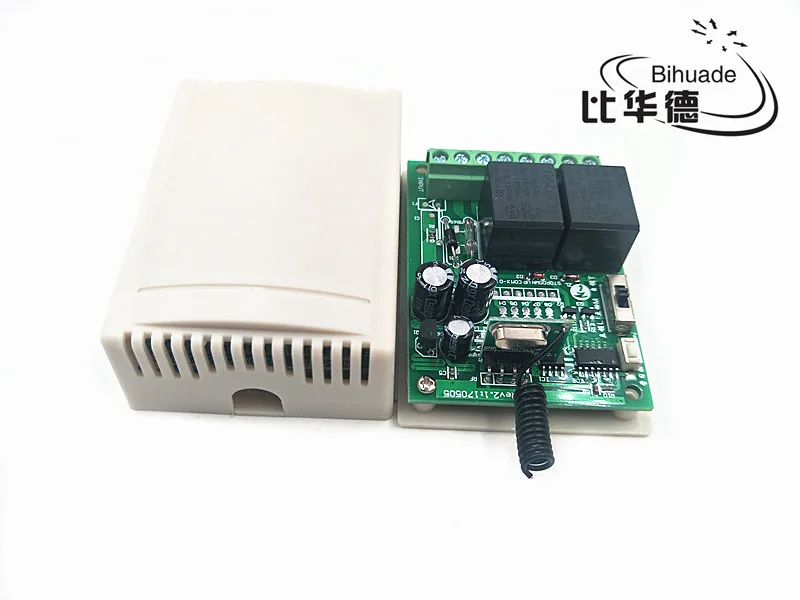 433 МГц Универсальный беспроводной пульт дистанционного управления DC 12 В 2CH