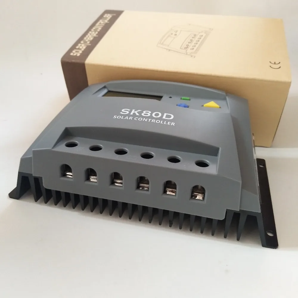 CE RoHS 12V 24V Солнечный контроллер 80A 100A 48V регулятор напряжения ШИМ заряда ЖК