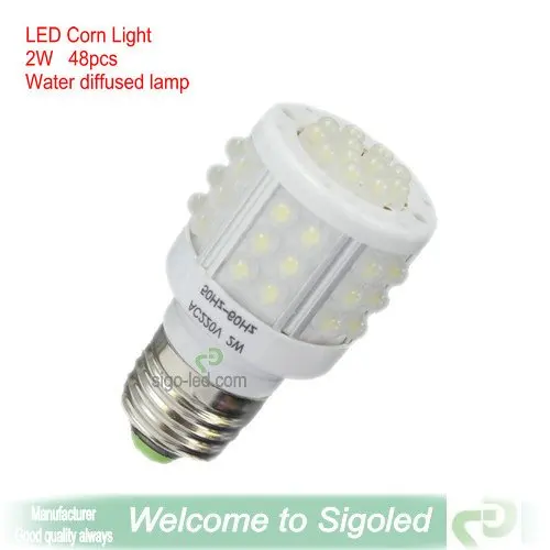 Бесплатная доставка Новый дизайн led Кукуруза свет СИД лампа 2 W G24 G23 E27 теплый
