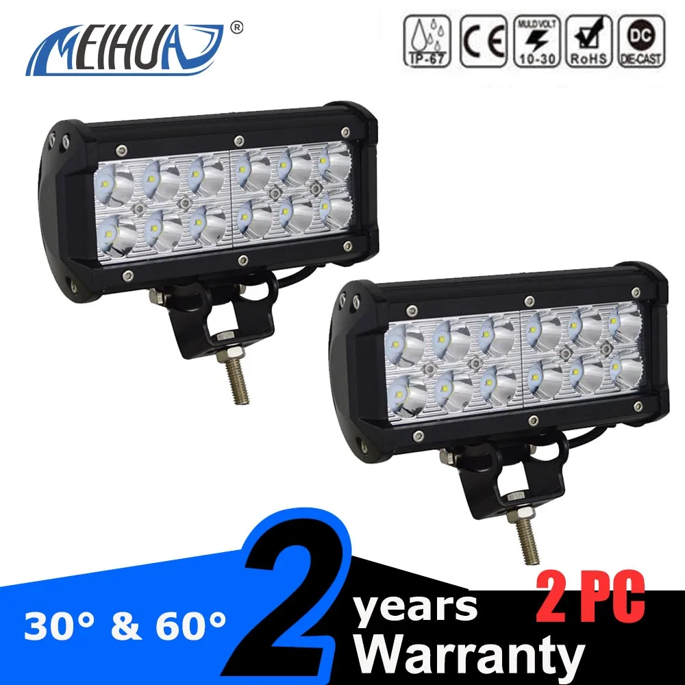 2 шт. 7 дюймов 36 Вт светильник световая балка точечный прожектор Луч внедорожник 4x4