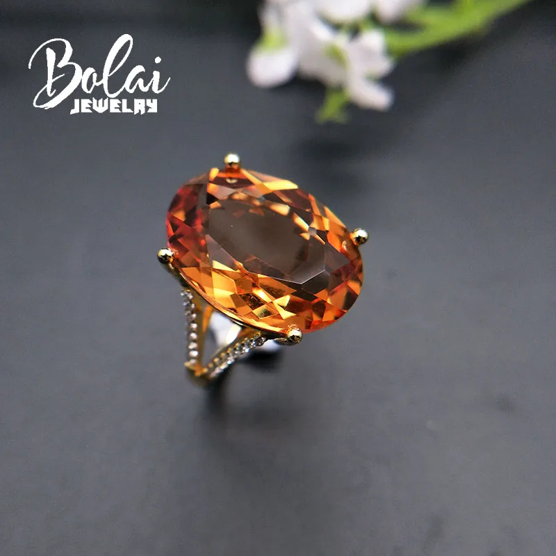 Женское кольцо косынка Bolai S925 желтое золото Стерлинговое Серебро 12.0ct|Кольца| |