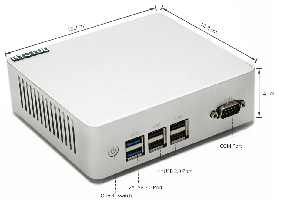 Мини компьютер Celeron четырехъядерный процессор 2 24 ГГц Linux Win 10 HDMI 300 м Wi Fi|Мини ПК| |