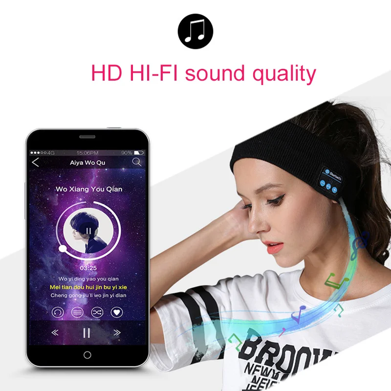 Newly Bluetooth Headband Sleep Headphones 10m Wireless Music Sport Headbands Long Time Play BN99 | Спорт и развлечения