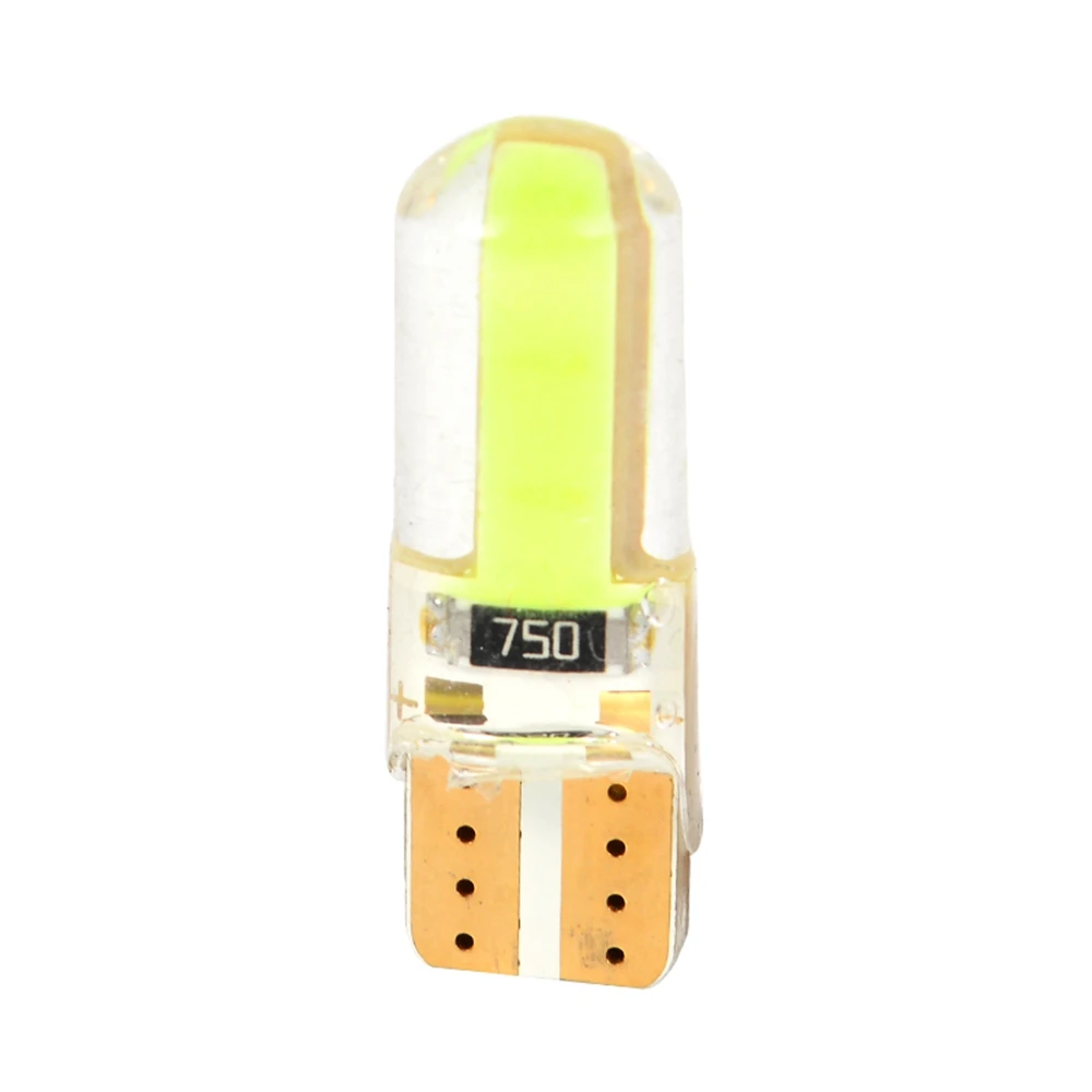 Runmade 10 шт./лот T10 194 W5W COB LED водонепроницаемый клиновидный свет силиконовый корпус