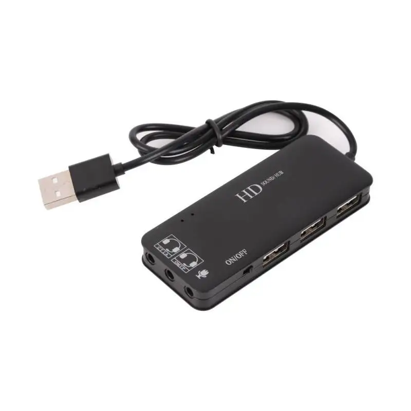 Многофункциональный usb-концентратор адаптер для стереозвуковой звуковой карты с