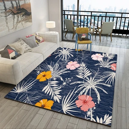 Carpet1 Европейский ковер для гостиной, спальни, противоскользящие ковры, геометрический цветочный узор, прикроватные коврики, диван, стол, моющийся коврик - Цвет: Carpet1