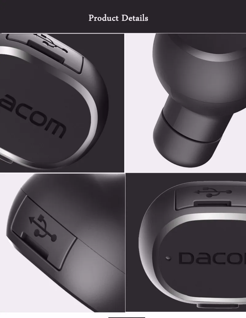 Новинка миниатюрные наушники вкладыши Dacom K007 с Bluetooth беспроводная гарнитура