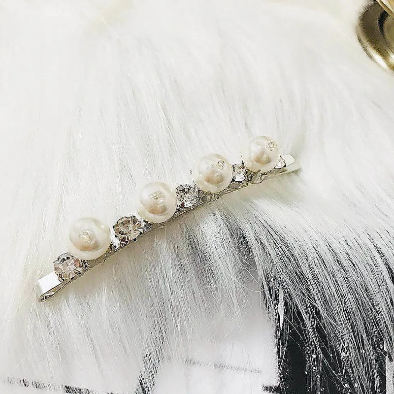 

1pc Trendy Pearl Metal Hair Clips Women Hairpin Girls Hairpins Barrette Hairgrip Hair Accessories Dropshipping