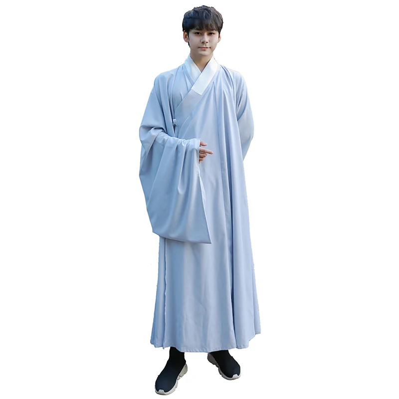 

Blue Hanfu Classical Dance Costume Folk Festival Outfit Chinese Stage Performance Clothes Fairy Dress 2 Pcs Set DF1144