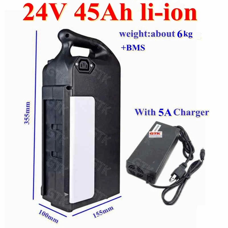 Re зарядное устройство в состоянии 24 В 45Ah 50Ah литиевых rion 3 7 18650 батарея pack 50A BMS для 750