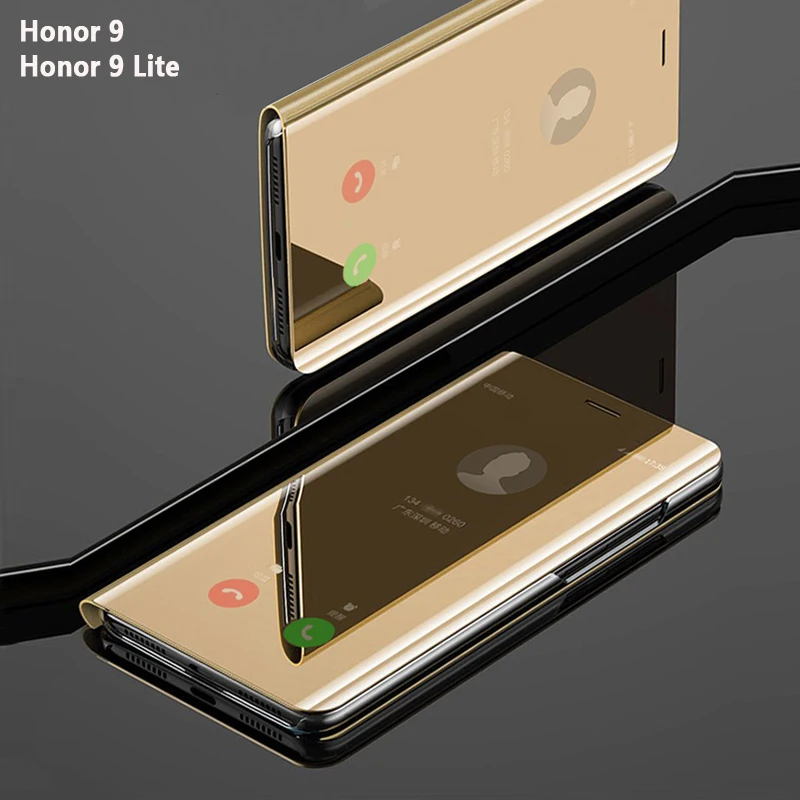 Флип-чехол для смартфона с зеркальным покрытием чехол HuaWei Honor 9 Lite Honor9 кожаные