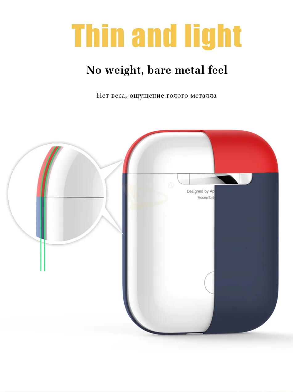 Роскошный официальный силиконовый чехол для наушников для Apple AirPods 1 2, мягкий чехол, беспроводные Bluetooth наушники для Airpods, чехол